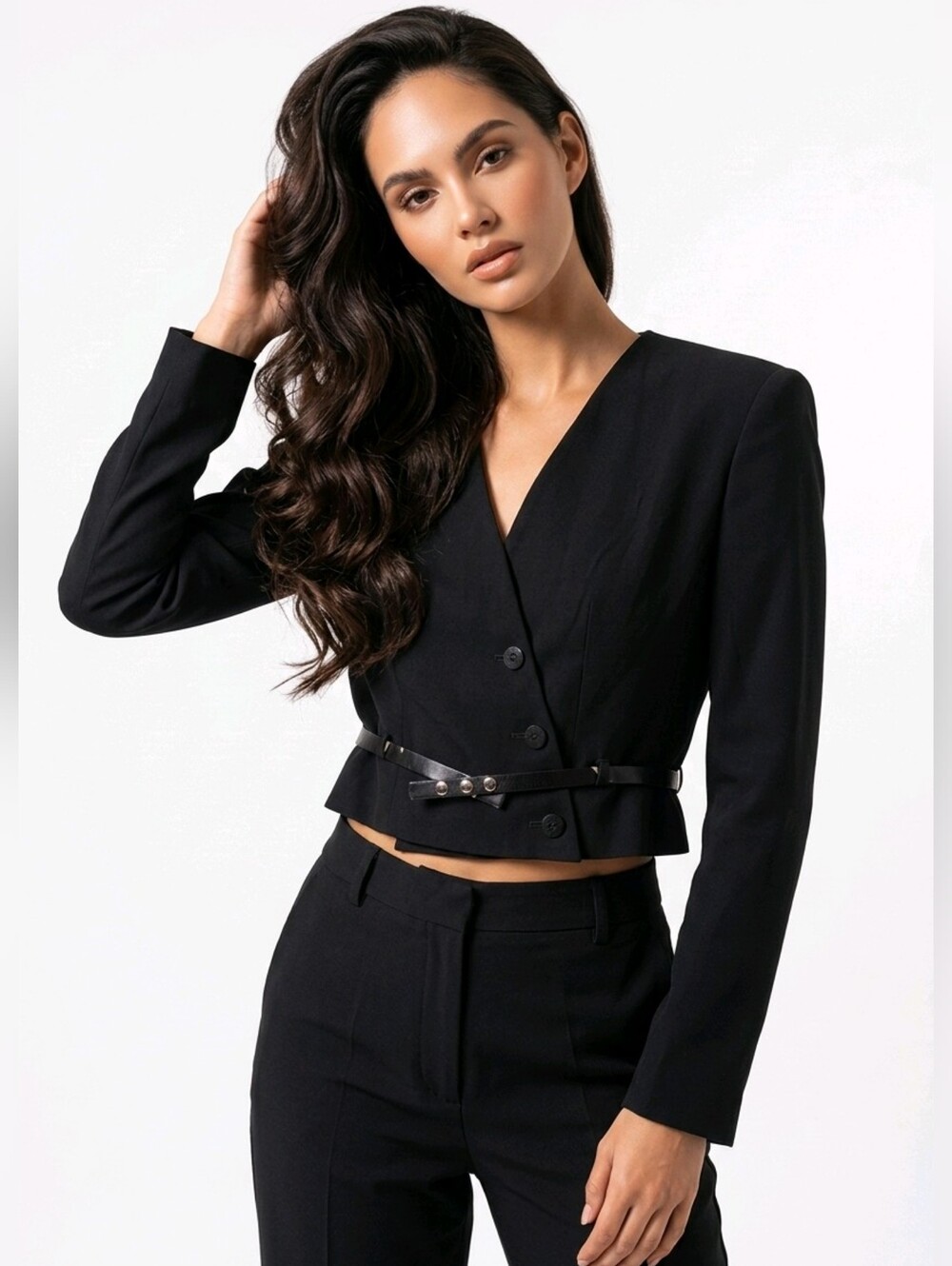 CHANEL Crop Wool Blazer